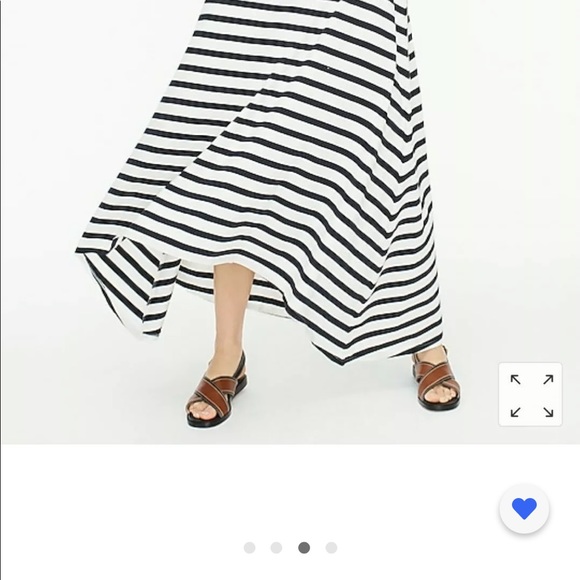 NWT J.Crew Asymmetrical Maxi Dress LT - Picture 2 of 11